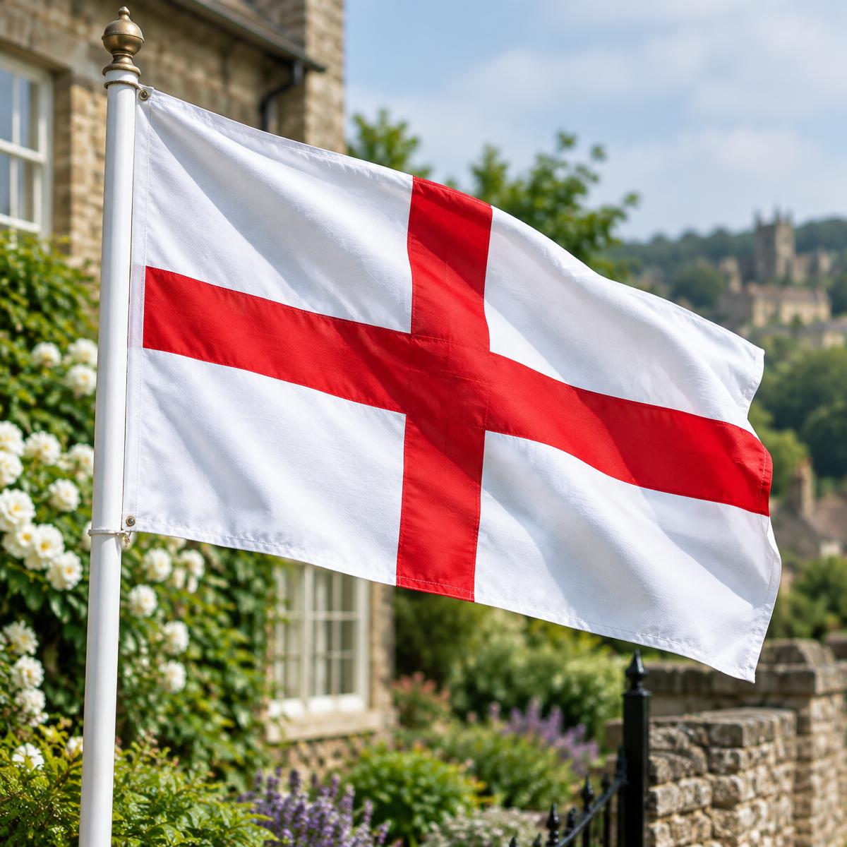 St George's Cross flag outdoors